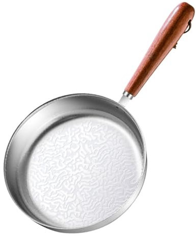 Cabilock Mini-bratpfanne Mit Schneeflockenmuster Edelstahl Antihaftbeschichtet Für Pfannkuchen Butter 12 Cm