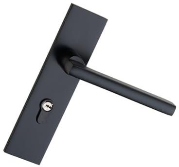 VILLCASE serratura in alluminio spaziale serrature porte interne Serratura per porte interne serratura in stile europeo Black