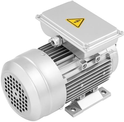 Motore elettrico 750 W 1HP – Motore a trasmissione 1 fase, 1380 giri/min, albero 19 mm, classe di protezione IP55, motore per betoniere, ventilatori, pompe e attrezzi 240 V
