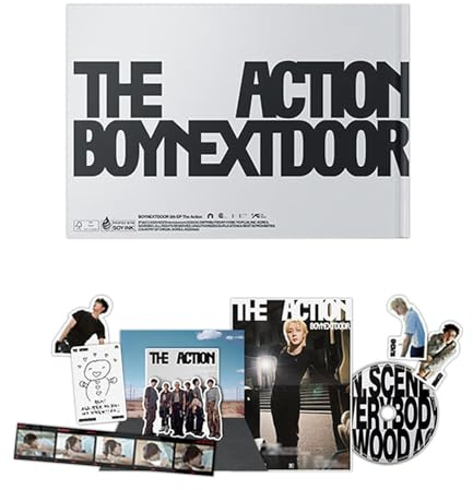 BOYNEXTDOOR - 5th EP Album [The Action] (Loading Ver.) Photo Book R + Sticker + Tabloid Poster + Film Roll + Pop-Up Card + Gift
