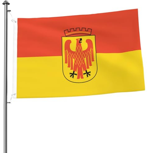 Yard Flaggen Potsdam Feiertage Flags Lebendige Farbe Außenbanner Uv-Beständig Hanging Flag Für Fête Parade Veranda 90X150 Cm