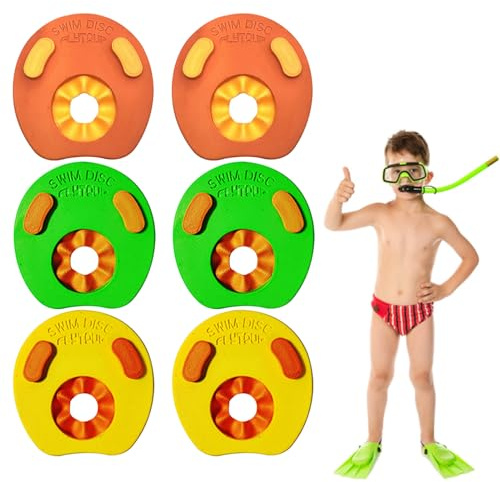 Swim Arm Bands - EVA Arm | 6 Kids Float Disc, Swim, Swims Aquatic Cuffs, Water Aerobics Float Ring, Swimming Circles Summer Pool Supplies