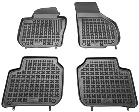 REZAW PLAST 200208 Fußmatten Set Gummimatten Vorne und Hinten Matten schwarz Kompatibel mit SKODA SUPERB Kombi 3T5 SUPERB 3T4