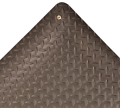 NoTrax 826 Diamond Stat™ Dissipative/Anti-Static Mat, 3' X 5' Black