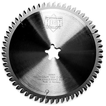 jjw-germany HM Sägeblatt Kreissägeblatt 190x2,6 mit Sternaufnahme kompatibel mit Festo Festool Tischzugsäge Precisio CS 50 EBG (190x2,6 Z= 58 TF)