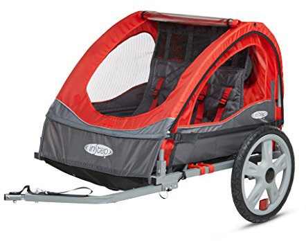 InStep Ta 2 dubbla cykeltrailer, blandad, 12-QE204AZ, röd