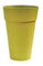 Vasar Houston Pot/cache-Pot conique haut avec bandeau Color ANIS 84 mat en polyéthylène Injection dimensions : 40 cm x H 62,8