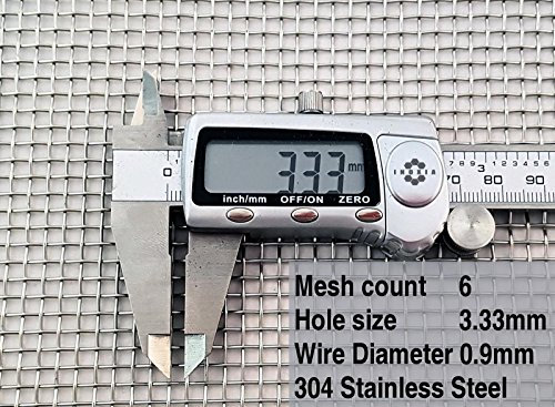 6 Mesh Stainless Steel For Heater Guard, Safety Guard; Size - Sample - By Inoxia