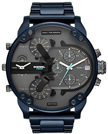 Diesel Orologio Cronografo Quarzo Uomo con Cinturino in Acciaio Inox DZ7414