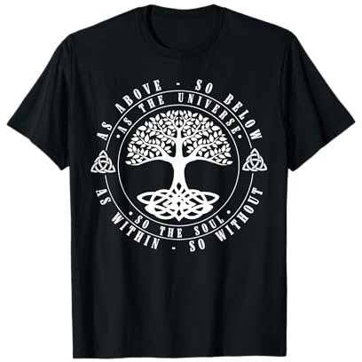 Keltischer Runen Lebensbaum As Above So Below Sprituelles T-Shirt