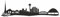 Samunshi® Tokyo Skyline Wandtattoo Sticker Aufkleber Wandaufkleber City Gedruckt Tokyo 120x33cm schwarz