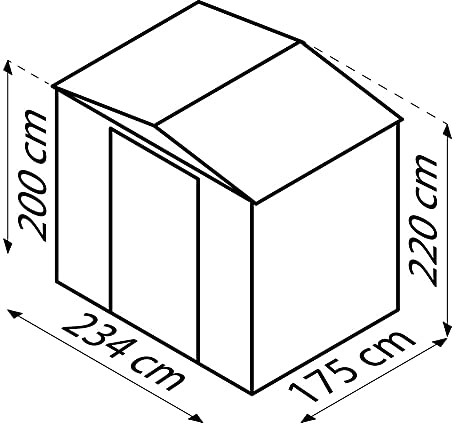 Globel Gerätehaus Tower 86, anthrazit