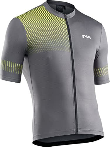 Northwave Origin T-Shirt Dark Grey/Yellow Fluo M