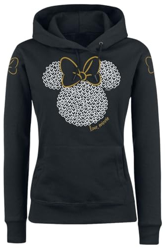 Mickey Mouse Micky Maus Minnie Maus - Love Frauen Kapuzenpullover schwarz XXL