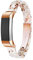 Ayeger Armband aus Kunstharz, kompatibel mit Fitbit Alta/Alta HR/Ace, für Damen und Herren, Rotgold, Schnalle, Armband, 22 Millimeter, Weiß