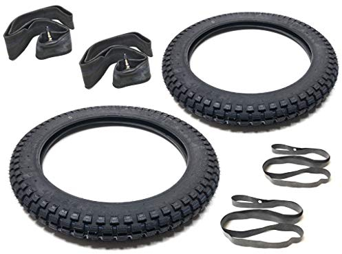 2x Reifen K262 2.75-17, 2x Schlauch & 2x Felgenband Satz passend für Zündapp, Hercules, Kreidler – 17 Zoll Reifen Set, Straßenprofil