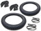 2x Reifen K262 2.75-17, 2x Schlauch & 2x Felgenband Satz passend für Zündapp, Hercules, Kreidler – 17 Zoll Reifen Set, Straßenprofil
