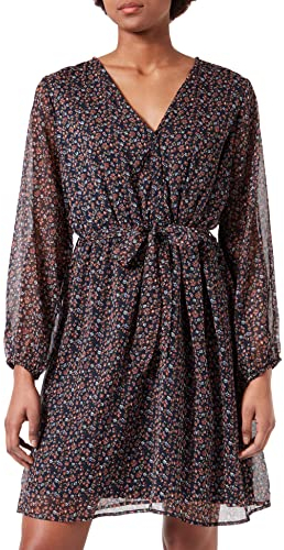 ONLY Damen Onlcera 3/4 Short Dress Wvn Noos Kleid, Night Sky, S