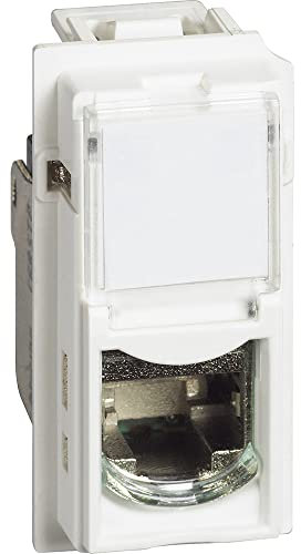 Prise RJ45 blindée cat.6A STP Living Now 1 module - blanc (BTKW4279C6AS)