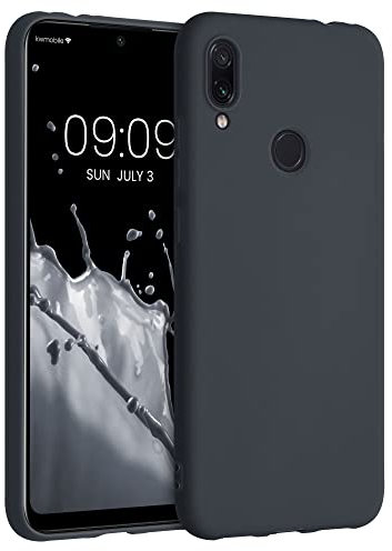 kwmobile Custodia Compatibile con Xiaomi Redmi Note 7 / Note 7 Pro Cover - Back Case per Smartphone in Silicone TPU - Protezione Gommata - blu mirtillo