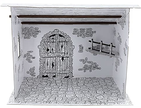 Holyart Hütte für Krippe aus Pappe