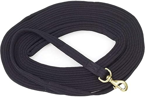 Centaur Padded Lunge Line Black 25'