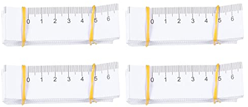 Housoutil 100 Stück 100cm/40 Zoll Maßband Papier, Weißes Weiches Maßband, Weiches Beidseitiges Schneidermaßband, Körpermaßband Für Familienmaß Brust-/Taillenumfang