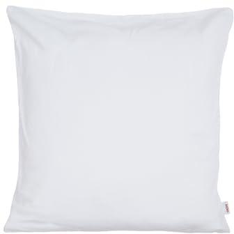 beties BasicSoft Kissenhülle ca. 40x40 cm 100% Baumwolle Jersey Kissenbezug Kopfkissenbezug für Fritzchen - pur-weiß