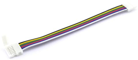 YULED KCC-6 LED Stripe Adapter 6-polig + Kabel Verbindungskabel für RGBCCT LED Streifen