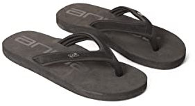 Animal Swish Womens Flip-Flops -Lightweight, Comfortable & Slip-on Footwear with Padded Straps - For Spring Summer, Beach, Walking, Outdoors Jet Black Adult Shoe Size 4
