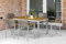 Yoursol by Merxx Gartenmöbel Set Silano für 6 Personen mit Tisch 150 x 90 cm, Stapelstühle, Grau