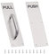GINZER Stainless Steel Door Handle, Aluminum Alloy Pull and Push Plate Commercial Silver Heavy Duty Sliding Door Handle with Screws,300 X 100 mm