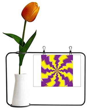 Illusion Lines Loop Repeat Psychedelic Tulpe Künstliche Blumenvase Dekoration Karte