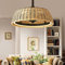 Ceiling Fan With Retro E27 Fan Ceiling Lighting With Remote Control Living Room Chandeliers With Fan Hanging Lamp Quiet Vintage Rattan Fan Bedroom Suspension Dining Room Fan Light Pendant Light
