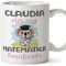 MUGFFINS Tazas Personalizadas para MATEMÁTICA - En Español - Koalificados Personalizados - 11 oz / 330 ml - Regalo Personalizable original y divertido