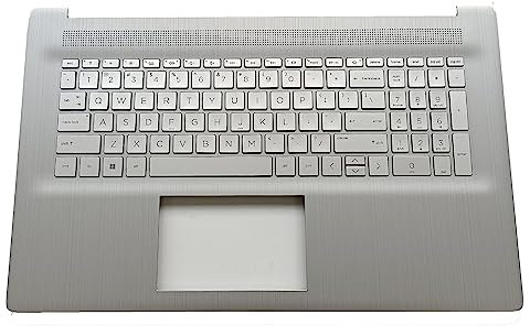 LTPRPTS Ersatz-Laptop-Tastatur für HP 17-CN 17-CP17T-CN 17Z-CP M50456-001 Silber