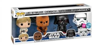 Funko POP! 4 Stück Star Wars Pop 4 Star Wars New Classic Figur