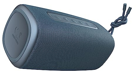 Fresh 'n Rebel Bold L2, kabelloser Bluetooth-Lautsprecher, IPX7 wasserdichter Lautsprecher mit klarem Sound, tiefen Bässen und kräftiger Lautstärke, Party-Modus, 22 Stunden Spielzeit (Dive Blue)