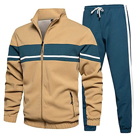 HERSIL Tuta Pile Uomo Invernale Pesante Completo Palestra Sportivo Elegante Felpata