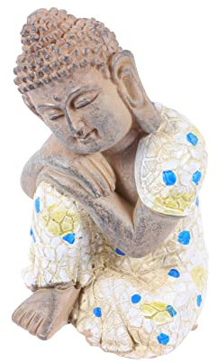Abaodam Garten Ornamente Outdoor Zen Buddha Statue Harz Handwerk Buddha Skulptur Home Office Decor Aquarium