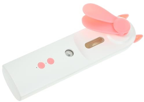 OSALADI Mini Ventilateur Usb Portable Avec Brumisation Ventilateur à Main Rechargeable Design Compact Et Léger Pour Événements Extérieurs Et Voyages Rose