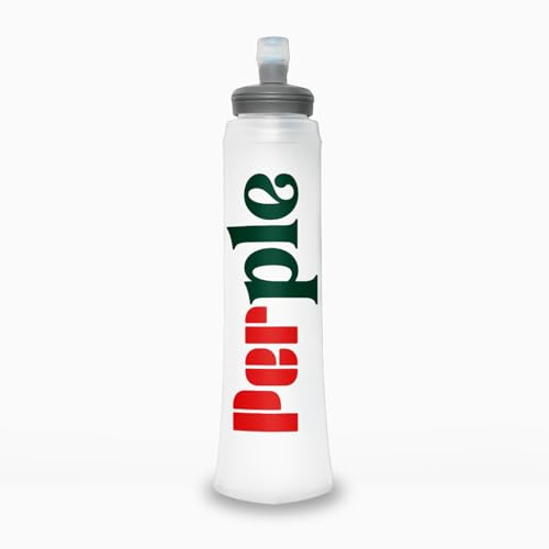 Perple Hydrapak Ultraflask - Botella de agua plegable de 500 ml, termo suave para correr, cinturón y bolsillo, tapa de llenado de velocidad fácil de abrir, válvula de mordida de alto flujo para beber