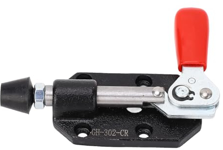 Knebelklemme, Gusseisen 20mm Verstellung Stabil und zuverlässig Verstellbare Knebelklemme Kunststoffhülsengriff Einfach zu bedienen Push Pull Action Knebelklemme