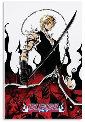 CDAXHOZ Bleach Poster Wand Hotel Kunst Dekoration Gemälde Wohnzimmer Dekoration Schlafzimmer Malerei Badezimmer Bar Theke Poster 40 x 60 cm Unrahmen-Stil