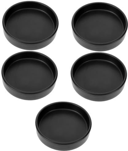 Kisangel 5 Pièces Plateau en Céramique Hydroponique Plateaux De Pots De Fleurs Plateau De Drainage De Fleurs Soucoupe en Terre Cuite Soucoupe Ronde pour Plantes Égouttoir pour Pot De Fleur