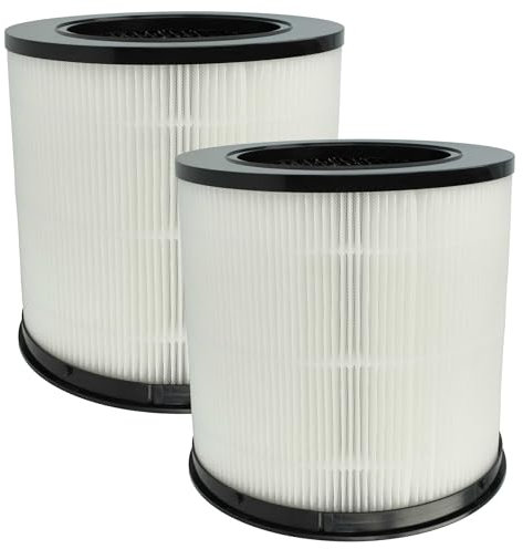 vhbw 2x filtro de aire compatible con Xiaomi Smart Air Purifier 4 Compact purificador - Filtro combi prefiltro + HEPA + carbón activo