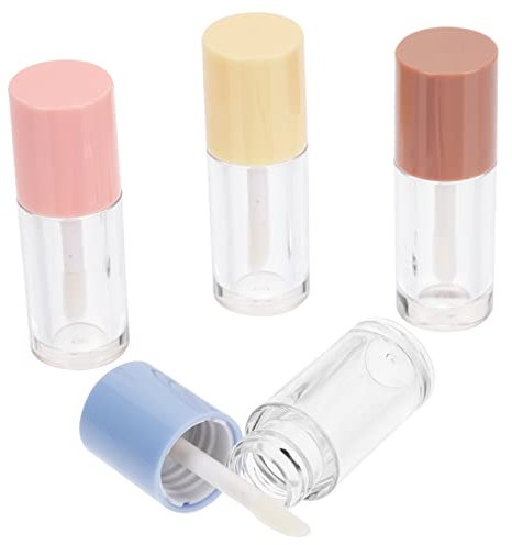 Healvian 4stücke Leere Durchsichtige Lipgloss-tuben Mit Stab Als Behälter Für Lippenbalsam Und Diy-kosmetik Für Unterwegs Üben