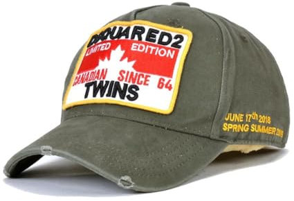 SHEMINES DSQUAREDSS2 Twins Herren Baseballkappe Sportmütze Schirmmütze Klassische Kappe Stickerei Snapback Hat, mehrfarbig, Einheitsgröße