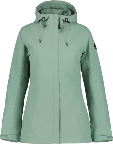 ICEPEAK Damen Outdoorjacke Funktionsjacke Kapuzenjacke Adenau, Farbe:Grün, Artikel:-521 spargel, Größe:40