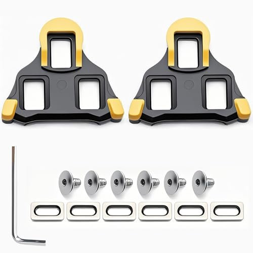 Fahrrad Cleats Cycling Pedals, Rennrad-Pedalplatten Cleats für Shimano SPD SL Precision, Cycling Cleat Kompatibel mit SPD SL SM-SH10 SM-SH11 SM-SH12 für Rennräder und Indoor-Bikes